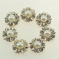 Image result for Swirl Rhinestone Flat Back Buttons 20Mm