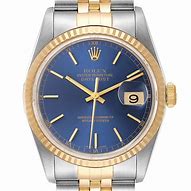 Image result for Blue and Yellow Gold Watch Men