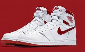 Image result for Jordan 1 Metallic Red