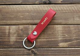 Image result for Personalized Anniversary Leather Key Chain