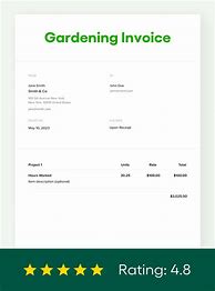Image result for Gardening Invoice Template