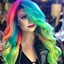 Image result for Rainbow Unicorn Hair