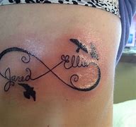 Image result for Infinity Symbol Tattoo with Names
