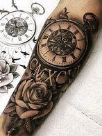 Image result for Roman Numeral Clock Tattoo