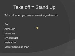 Image result for Compare and Contrast Signal Words