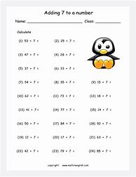 Image result for 100 Addition Math Facts Printable Worksheets