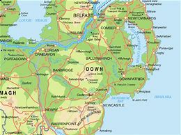 Image result for County Down Northern Ireland Map
