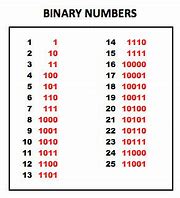 Image result for 20 Binary Number