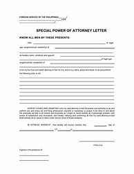 Image result for POA Letter Template
