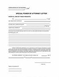 Image result for Power of Attorney Letter