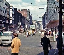 Image result for Glasgow at Night 1960s