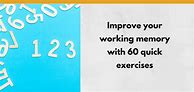 Image result for Working Memory Exercises