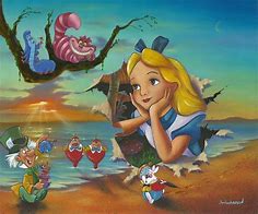 "Alice's Grand Entrance" by Jim Warren inspired by Alice in Wonderland – Magical Memories featuring Disney Fine Art
