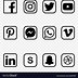 Image result for Facebook Instagram Icons Black and White