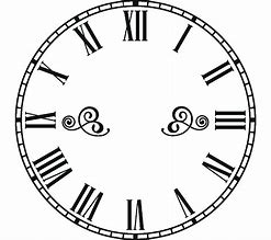 Image result for Roman Numeral Clock Face Clip Art