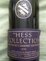 Image result for The Hess Collection Merlot mount Veeder