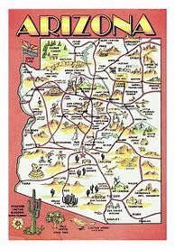 Image result for Large Detailed Map of Arizona