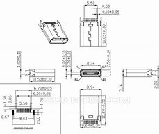 Image result for USB Type C Female Dimensions