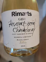 Bildergebnis für Rimarts Chardonnay Cava Brut Nature Reserva Especial