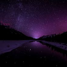 Image result for Windows Spotlight Purple Night Sky