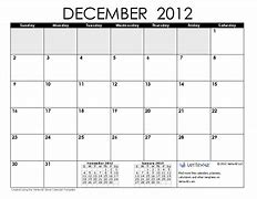 Image result for December 2012 Free Calendar