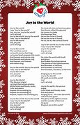 Image result for Joy to the World Lyrics Christmas