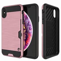 Image result for iPhone XS Rose Gold and Black Apple Case