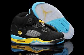 Image result for Retro 5 Black Turquoise Yellow