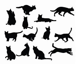 Image result for Large Black Cat Silhouette Template