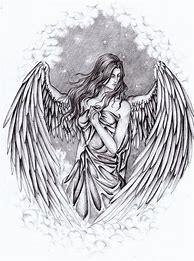 Image result for Guardian Angel Line Art