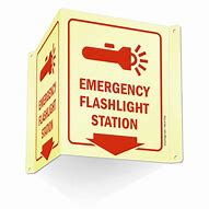 Image result for Emergency Flashlight Sign