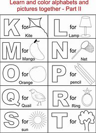 Image result for Alphabet Chart Coloring Page