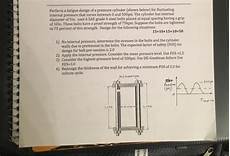 Perform A Fatigue Design Of A Pressure Cylinder S