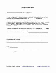 Image result for Notice to Pay Rent or Quit Template
