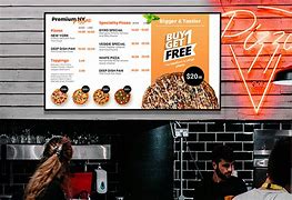 Image result for Pizza Digital Menu Board