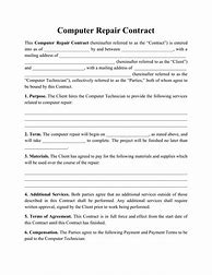 Image result for Contract for Laptop Repair