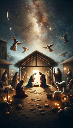 ✨👼 Download Your Free Heavenly Nativity Scene Wallpaper & Feel the Christmas Miracle! 🌠 | Scene wallpaper, Christmas jesus wallpaper, Nativity scene pictures