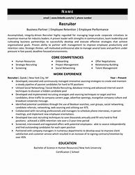 Image result for Staffing Recruiter Resume Sample