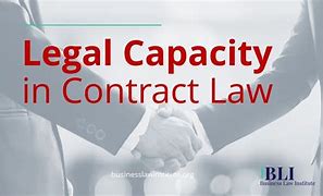 Image result for Capacity in Contract Law
