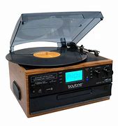 Image result for Record Player Cassette Radio Tuner