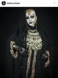 Image result for Black and Gold Goth Pics