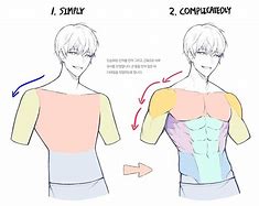 Image result for Anime Muscles Drawing