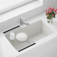 Image result for Undermount White Sink Kitchen with Accessories