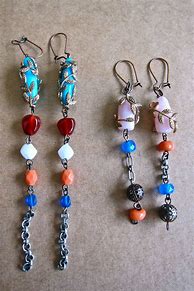 Image result for Handmade Beaded Drop Earrings