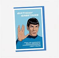 Image result for Spock Birthday Card