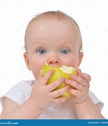 Image result for Baby Girl Eating Apple