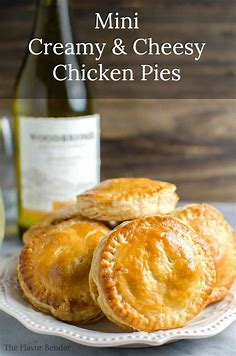 Mini Creamy and Cheesy Chicken Pies - The Flavor Bender