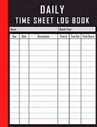 Image result for Weekly Time Log Book