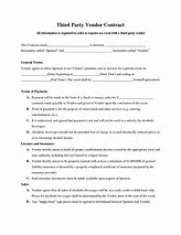 Image result for Sample Vendor Agreement Contract