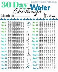 Image result for Water-Drinking Challenge Template